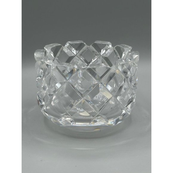 Orrefors Sweden Small Crystal Bowl Dish Scalloped Edges "Sofiero" GUNNAR CYRÉN - Picture 5 of 12